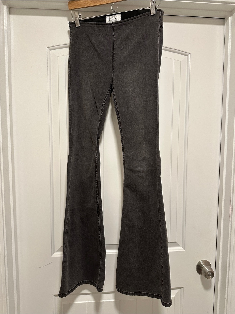 Free People Black Flare Jeans